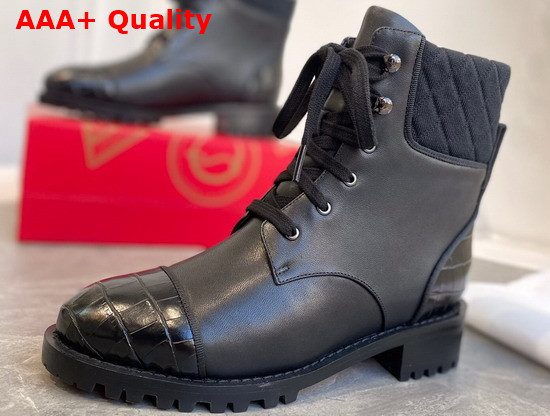 Christian Louboutin Mayr Boot Black Calf Replica