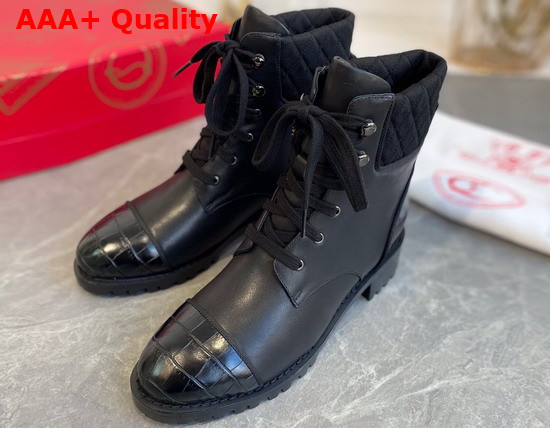 Christian Louboutin Mayr Boot Black Calf Replica