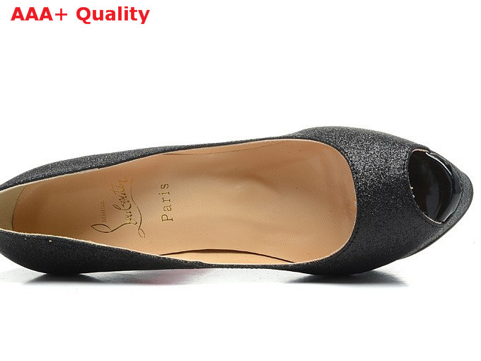 Christian Louboutin Palais Royal Strass Shoes 140 mm Black for Sale