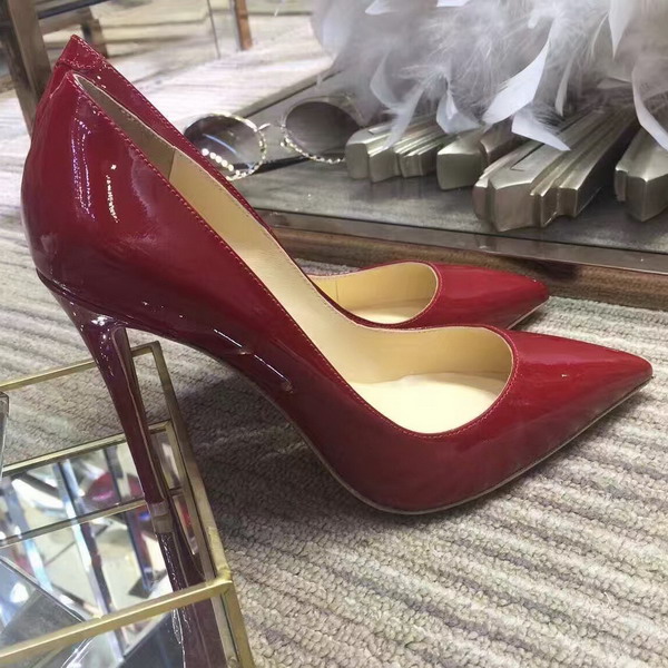 Christian Louboutin Pigalle Follies 100mm Red Patent Leather For Sale