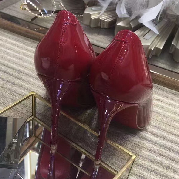 Christian Louboutin Pigalle Follies 100mm Red Patent Leather For Sale