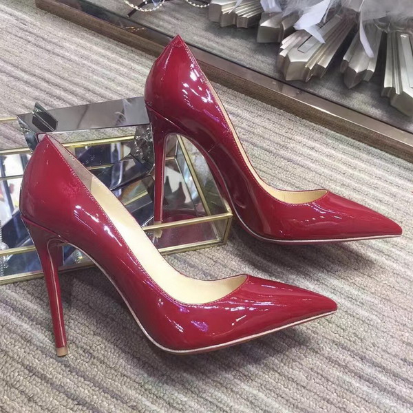 Christian Louboutin Pigalle Follies 100mm Red Patent Leather For Sale