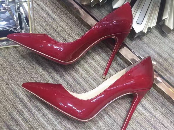 Christian Louboutin Pigalle Follies 100mm Red Patent Leather For Sale