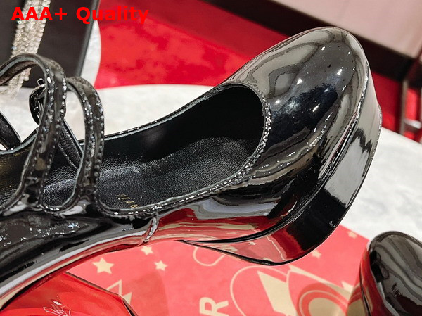 Christian Louboutin Platform Pump in Black Patent Calf Leather Replica