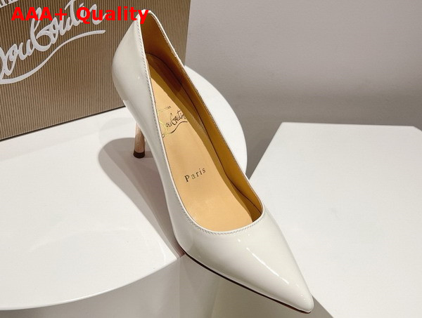 Christian Louboutin Pump in White Patent Leather Replica