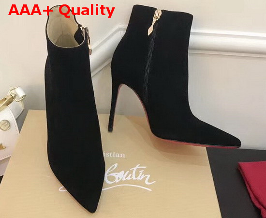 Christian Louboutin So Kate Booty in Black Suede Leather Replica