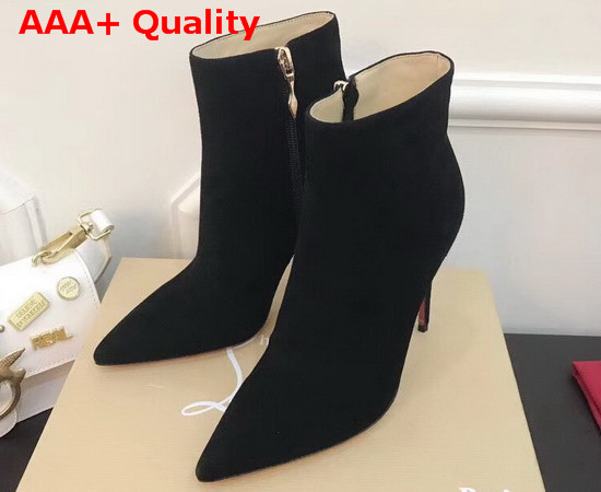 Christian Louboutin So Kate Booty in Black Suede Leather Replica