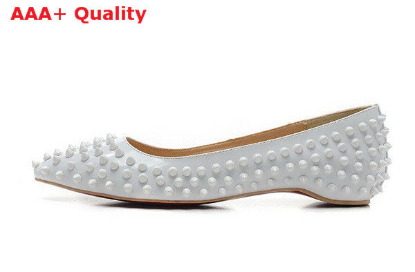 Christian Louboutin Sonietta Spikes White for Sale