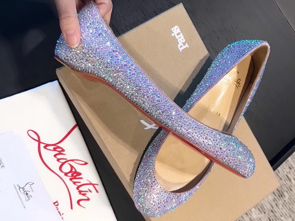 Christian Louboutin Strass Flat Lihgt Purple For Sale