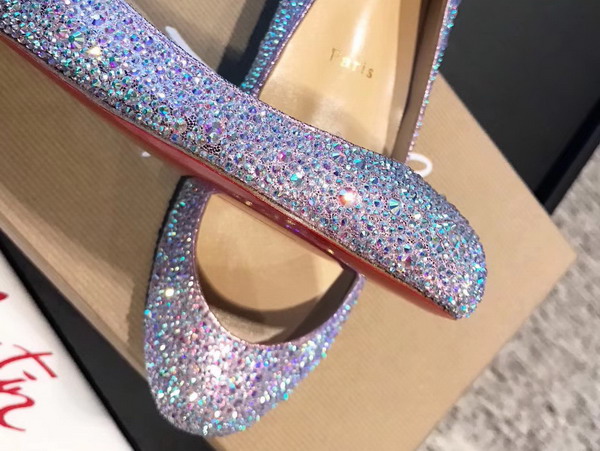 Christian Louboutin Strass Flat Lihgt Purple For Sale