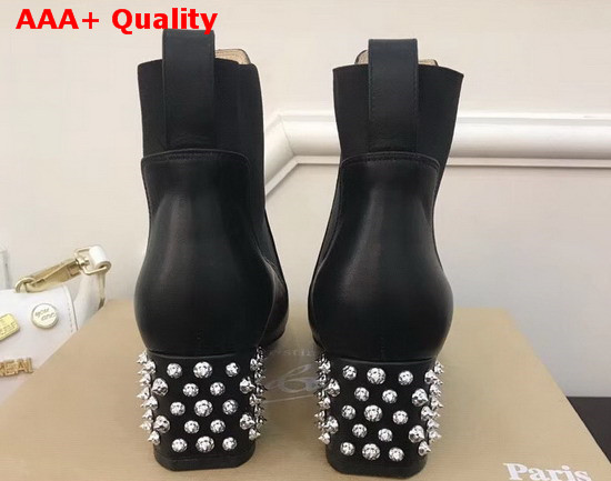 Christian Louboutin Study Ankle Boot in Black Calfskin Replica