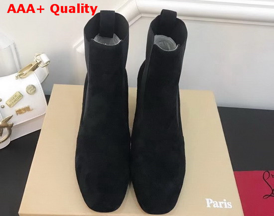 Christian Louboutin Study Ankle Boot in Black Suede Replica