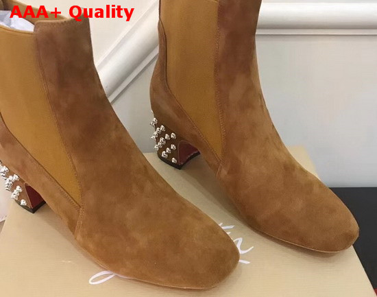 Christian Louboutin Study Ankle Boot in Coconut Suede Replica