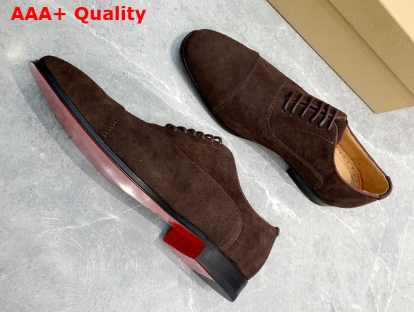 Christian Louboutin Surcity Derbies Cosme Suede Leather Replica