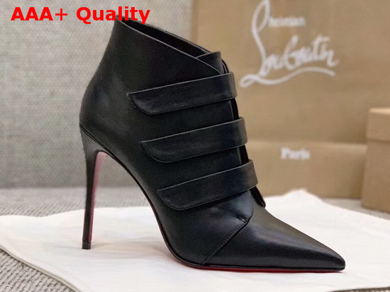 Christian Louboutin Triniboot in Black Calf Leather Replica