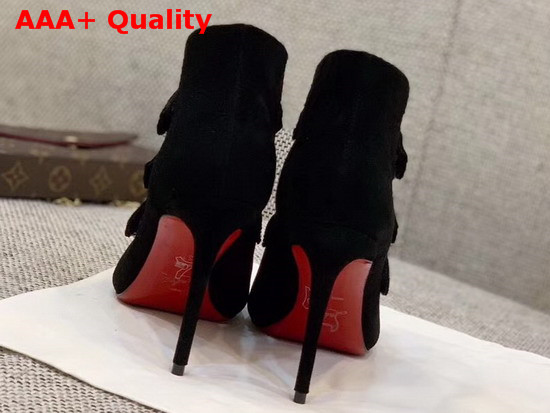 Christian Louboutin Triniboot in Black Suede Leather Replica