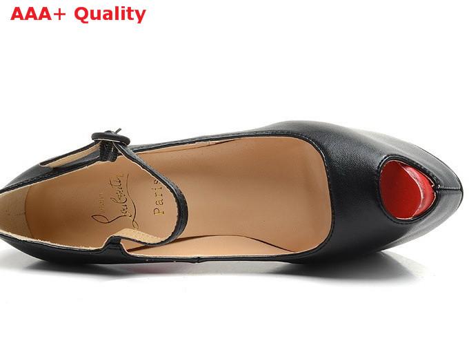 Louboutin Lady Daf 160mm Black Natural Leather for Sale