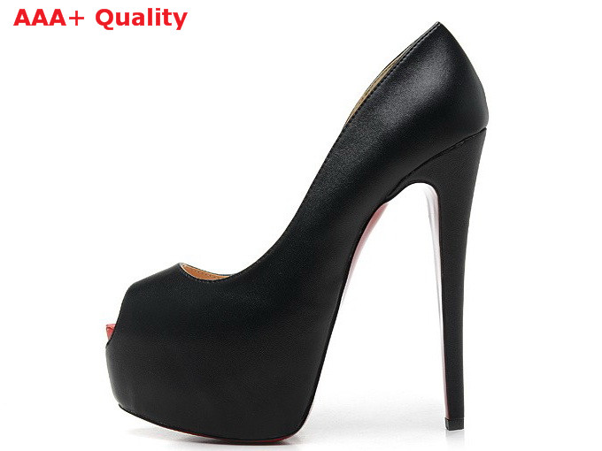 Louboutin Lady Peep 160 mm Black for Sale