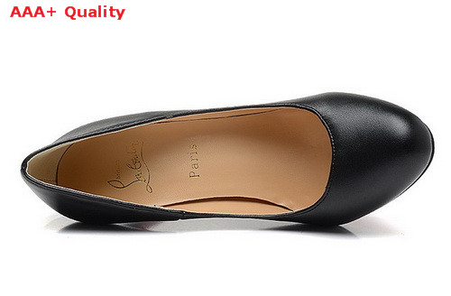 Louboutin New Simple Pump 100mm Heel Black Calf Leather for Sale