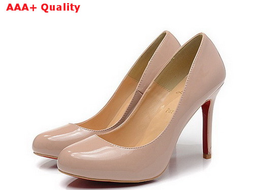 Louboutin New Simple Pump 100mm Heel Nude for Sale