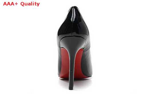 Louboutin New Simple Pump 100mm Heel Shiny Black for Sale