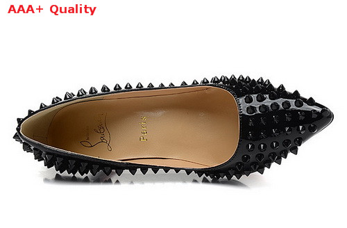 Louboutin Pigalle Spikes 100mm Heel Black Leather for Sale