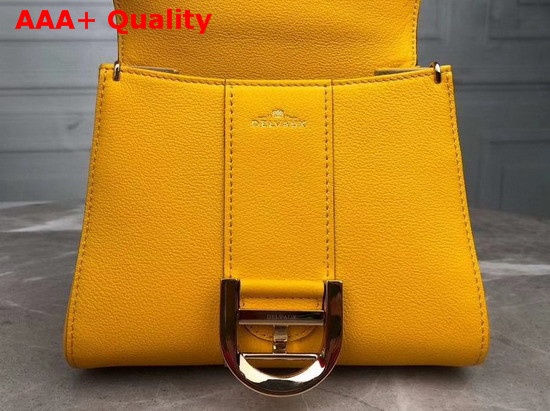 Delvaux Brillant Mini Bag Yellow Grain Leather Replica