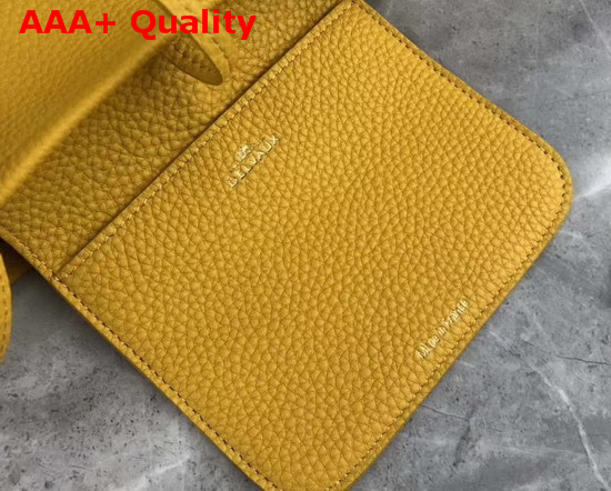 Delvaux Pin Mini Bucket Bag Yellow Taurillon Soft Leather Replica