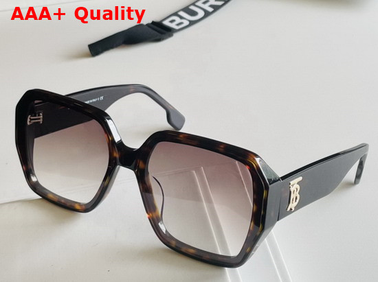 Burberry Monogram Motif Square Frame Acetate Sunglasses in White Replica