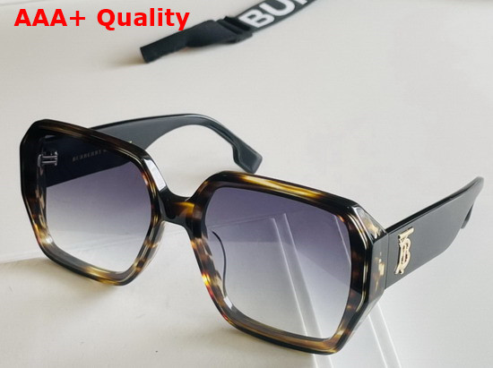 Burberry Monogram Motif Square Frame Acetate Sunglasses in White Replica