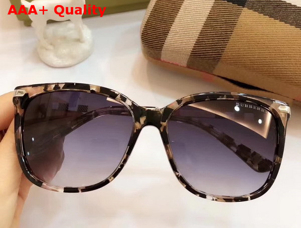 Burberry Square Frame Acetate Sunglasses Leopard Replica