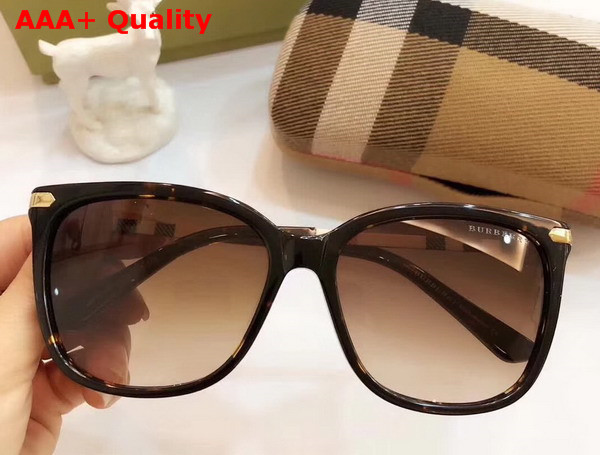 Burberry Square Frame Acetate Sunglasses Leopard Replica