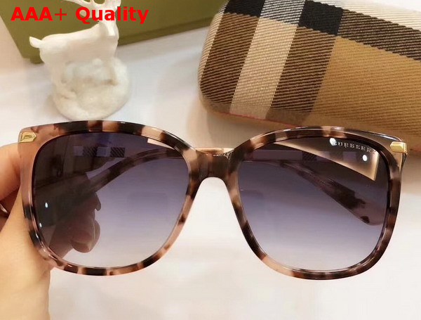 Burberry Square Frame Acetate Sunglasses Leopard Replica