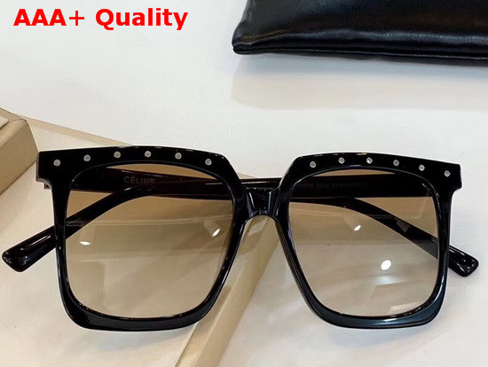 Celine Oversized Sunglasses in Acetate Black Replica