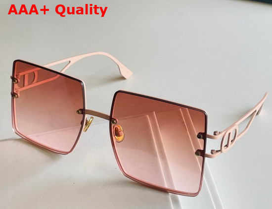 Dior 30 Montaigne Pink Square Sunglasses Replica