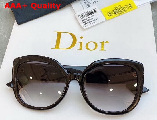 Dior CD Round Sunglasses in Brown Replica