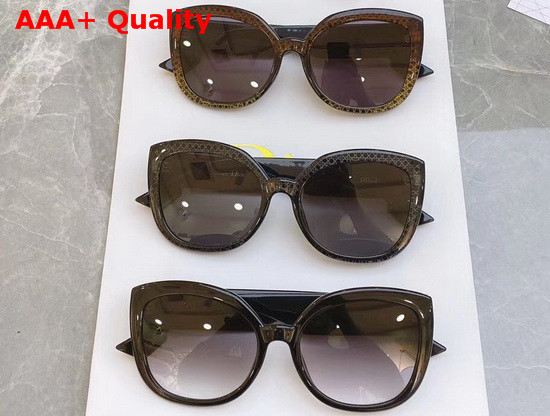 Dior CD Round Sunglasses in Brown Replica