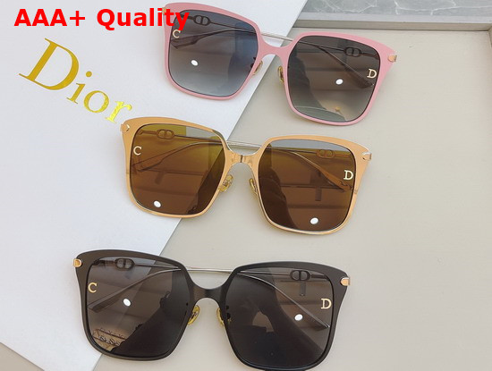 Dior CD Square Frame Sunglasses in Pink Replica