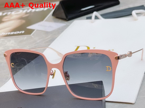 Dior CD Square Frame Sunglasses in Pink Replica