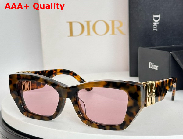 Dior MissDior S1I Brown and Honey Tortoiseshell Effect Rectangular Sunglasses Replica