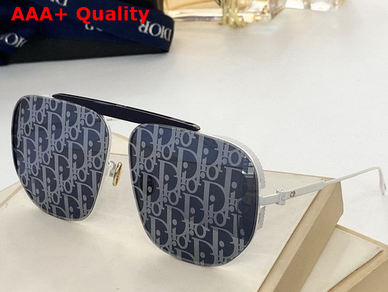 Dior NeoDior Nu Silver Mirrored Navigator Sunglasses Replica