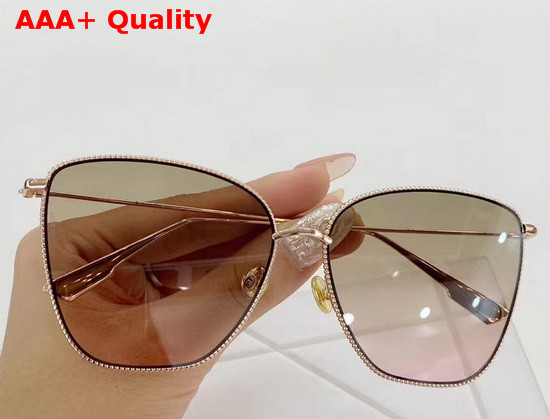 DiorSociety2F Brown to Pink Shaded Butterfly Sunglasses Replica