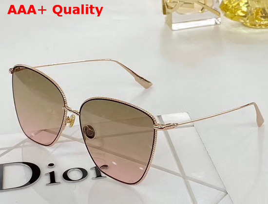 DiorSociety2F Brown to Pink Shaded Butterfly Sunglasses Replica