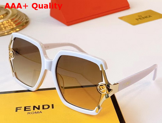 Fendi Kan I F Acetate and Metal Sunglasses Black Replica