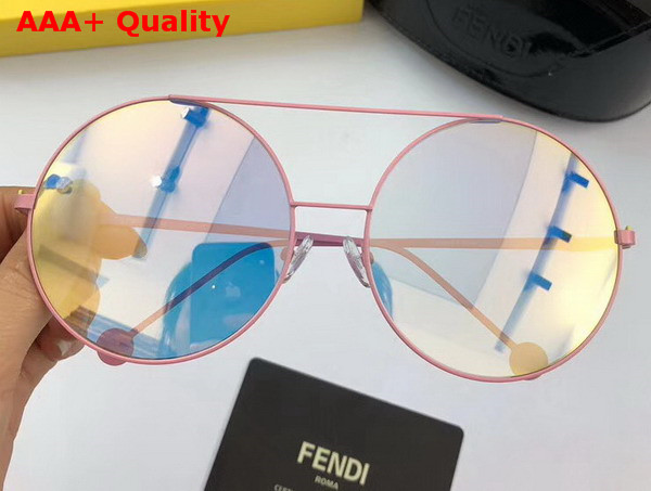 Fendi Round Frame Metal Sunglasses Replica