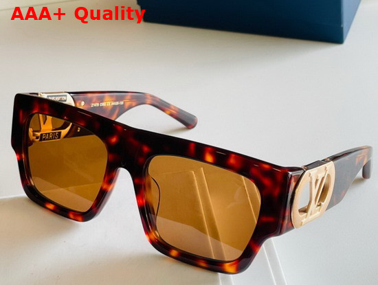 LV Link Square Sunglasses Dark Tortoise Z1749W Replica