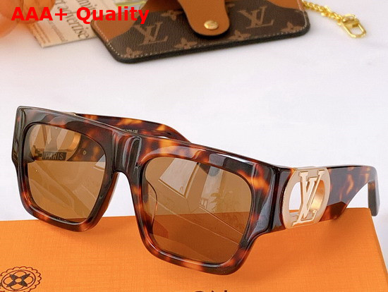 LV Link Square Sunglasses Dark Tortoise Z1749W Replica