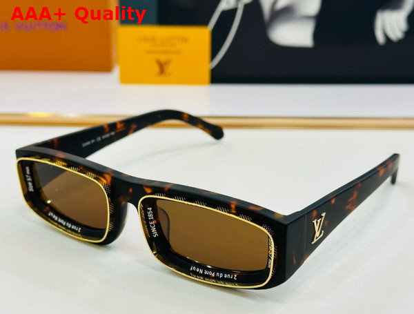 LV Super Vision Low Square Sunaglasses in Black Z2388E Replica