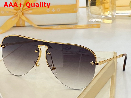 Louis Vuitton Aviator Sunglasses with Brown Monogram Lens Replica