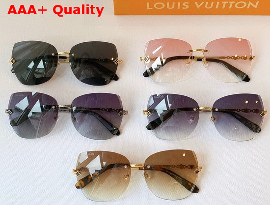 Louis Vuitton Frameless Fashion Sunglasses Pink Replica